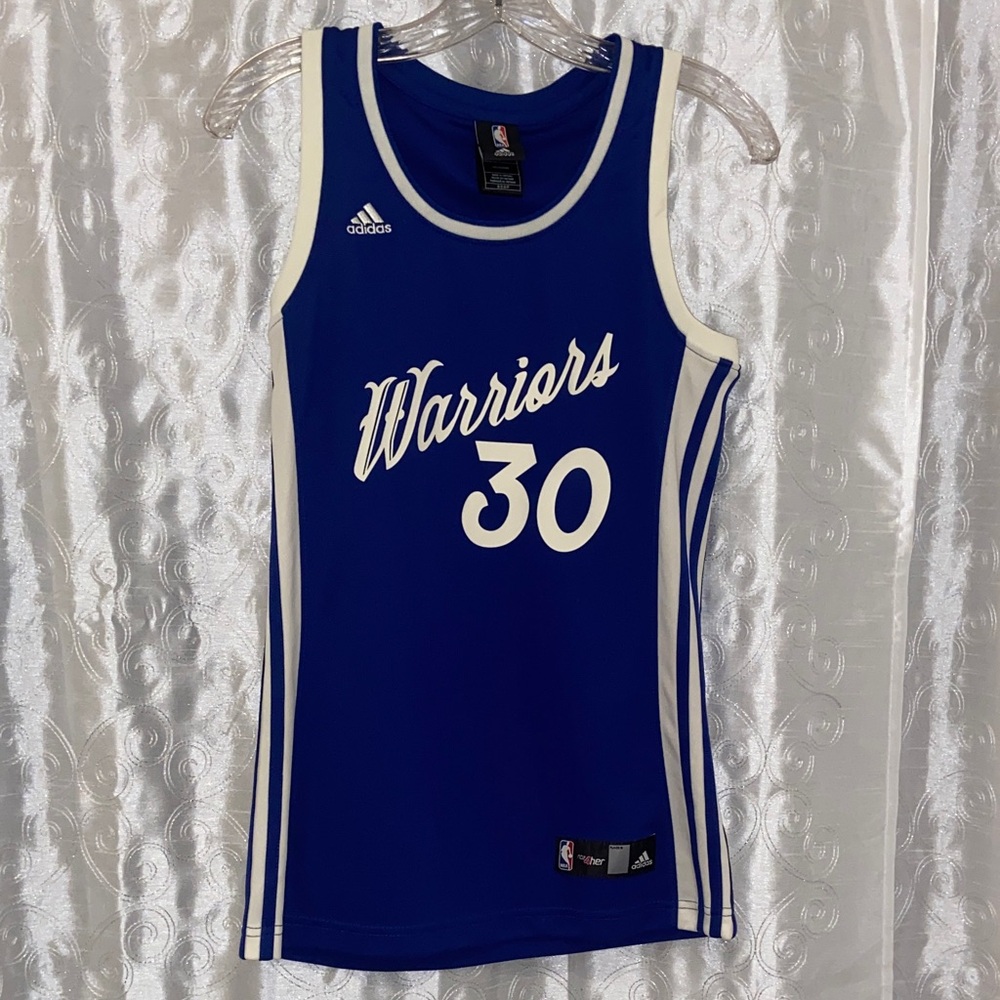Adidas Golden State Warriors Steph Curry Christmas Day Jersey Women’s Small🔥 YB8